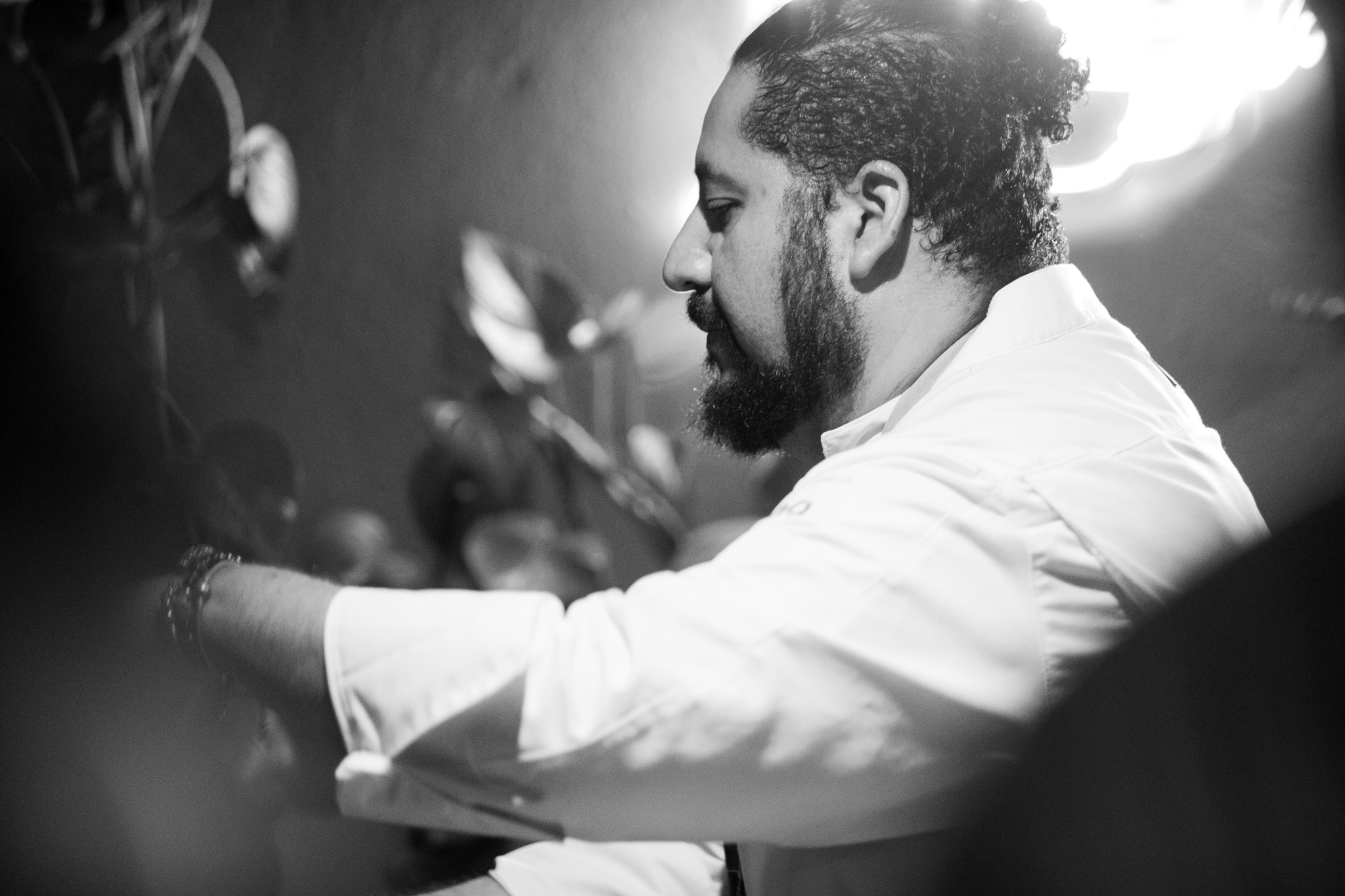 Chef durante servicio