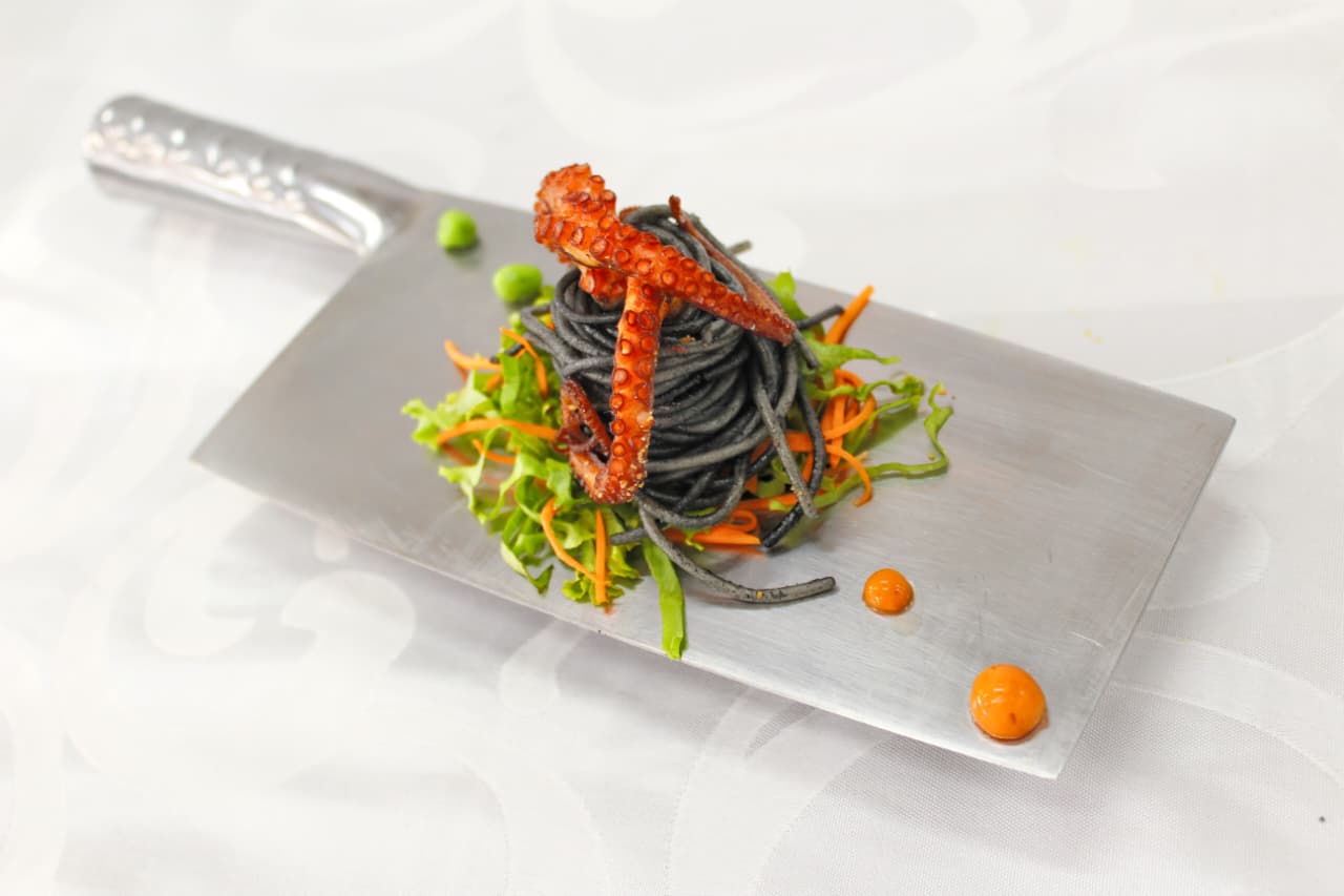 Pasta con pulpo
