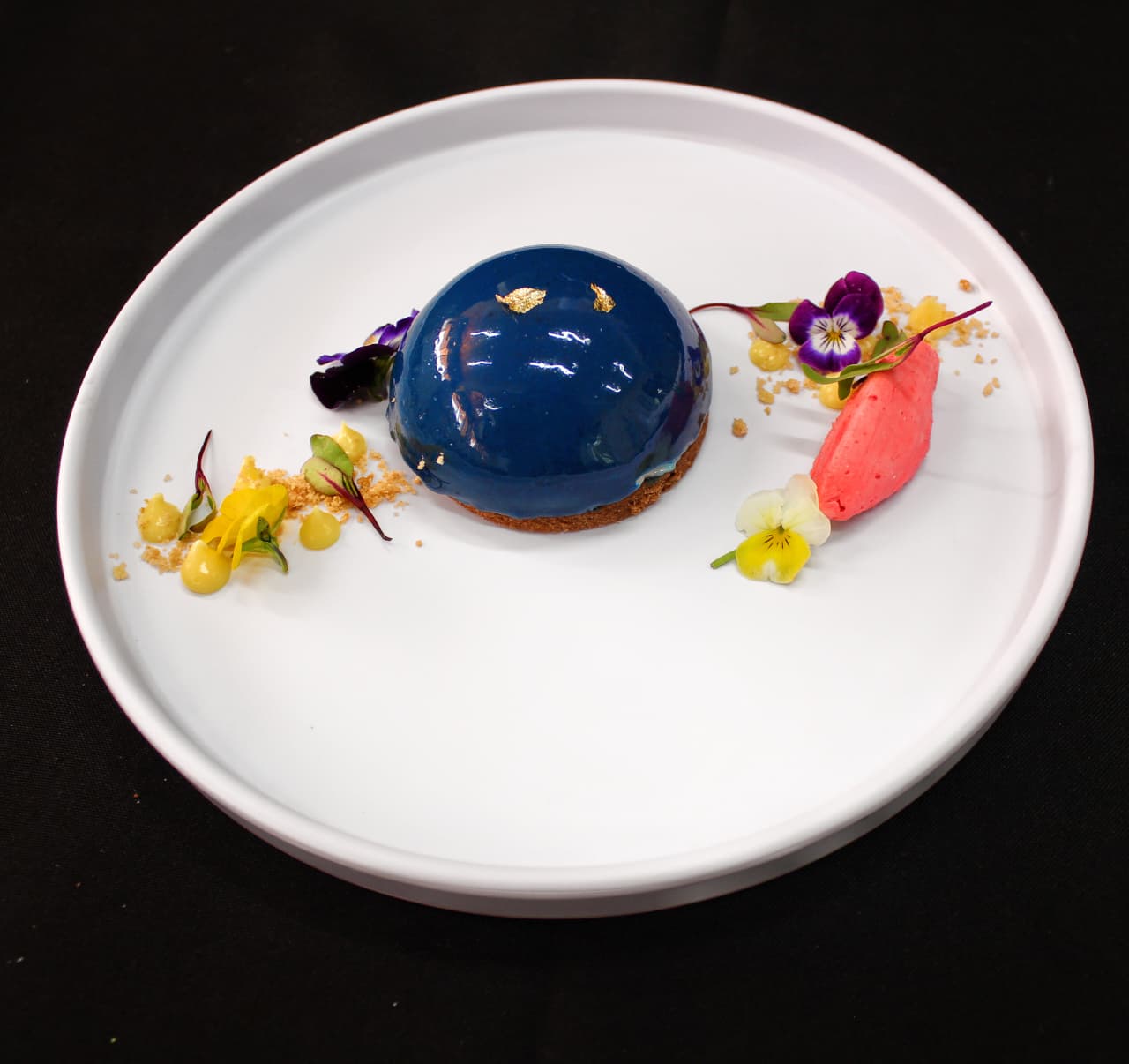 Postre azul